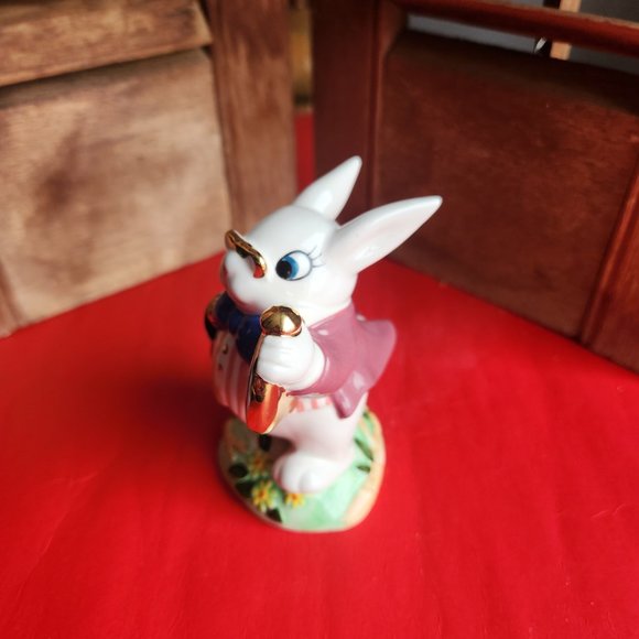 White Rabbit Figurine In Tin Alice In Wonderland Designed By Paul Cardew - Picture 5 of 10